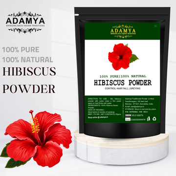 HIBISCUS POWDER FOR PREVENTS GREYING, CONTROL HAIR FALL _ 100% PURE, 100% NATURAL AND CHEMICAL FREE